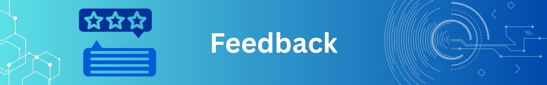 Feedback submission banner